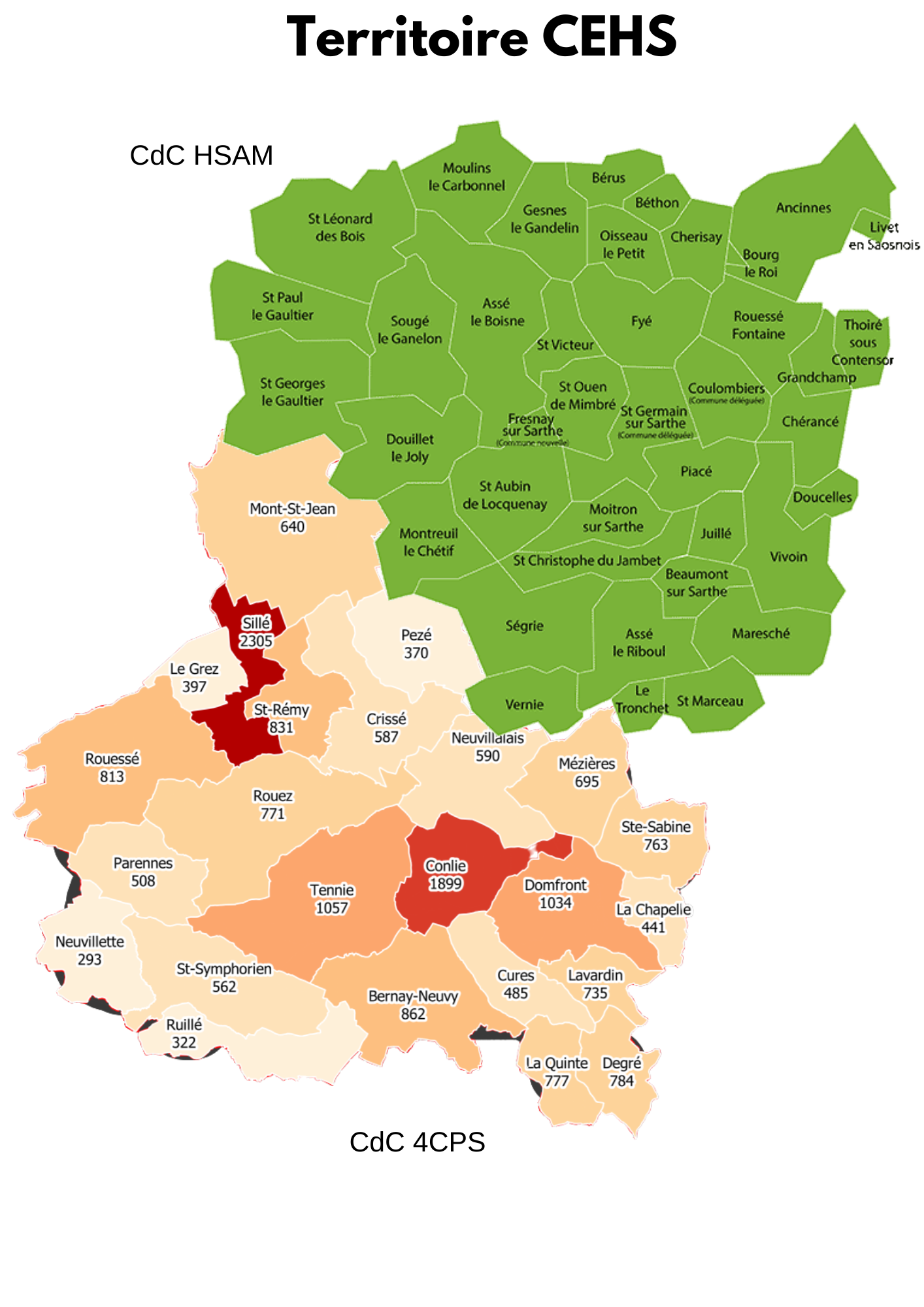 Carte du territoire CEHS